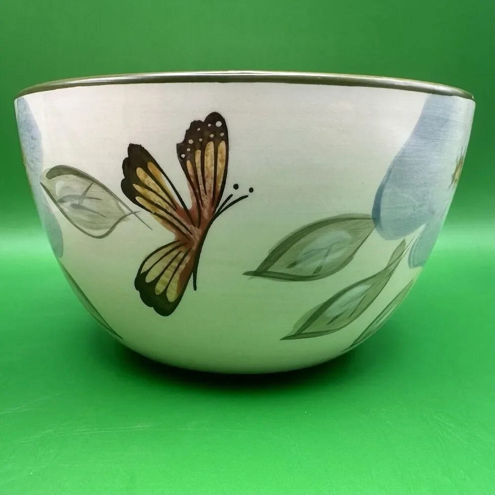 Vintage Pfaltzgraff Garden Butterflies Bowls Set of 2 Replacement Tableware